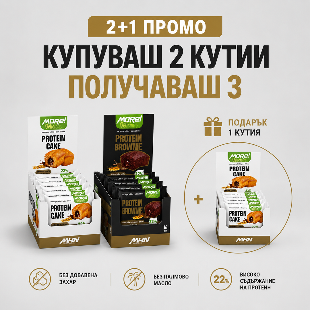 MORE! Delicious Cake/Brownie Box подарък – GetMorePower.bg