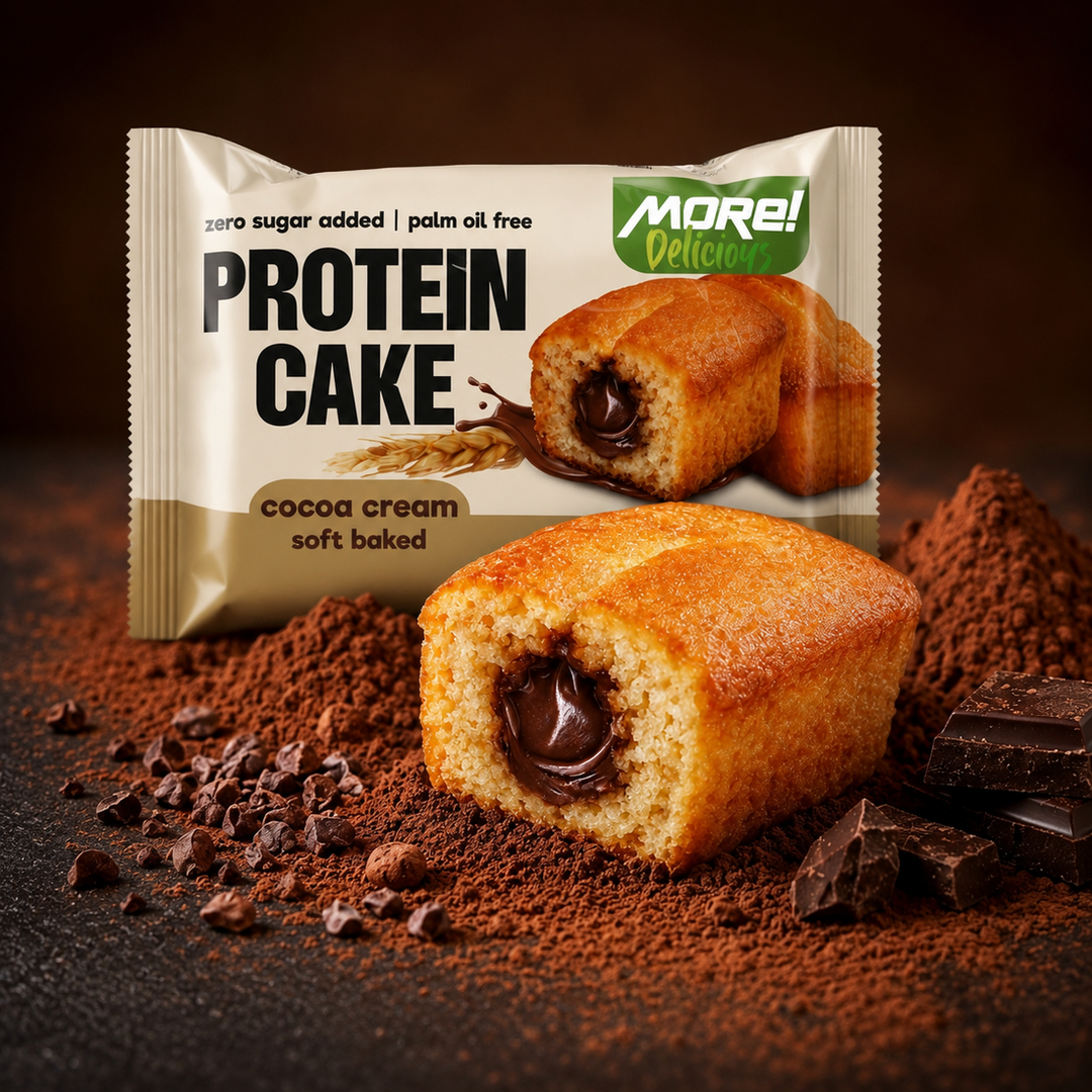 Протеинов кейк какао 40 г - MORE Delicious Protein Cake