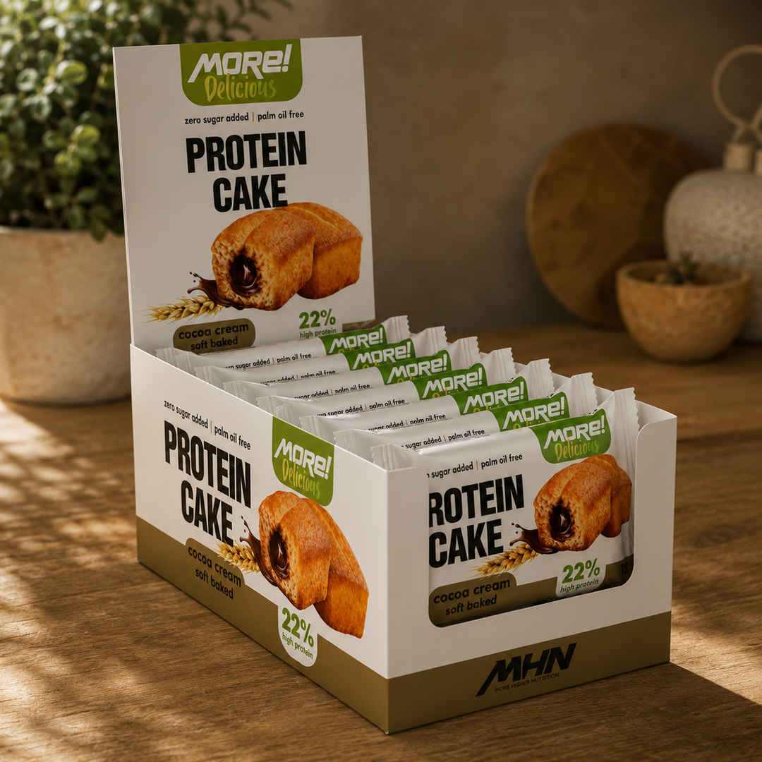 Протеинов кейк какао 40 г - MORE Delicious Protein Cake
