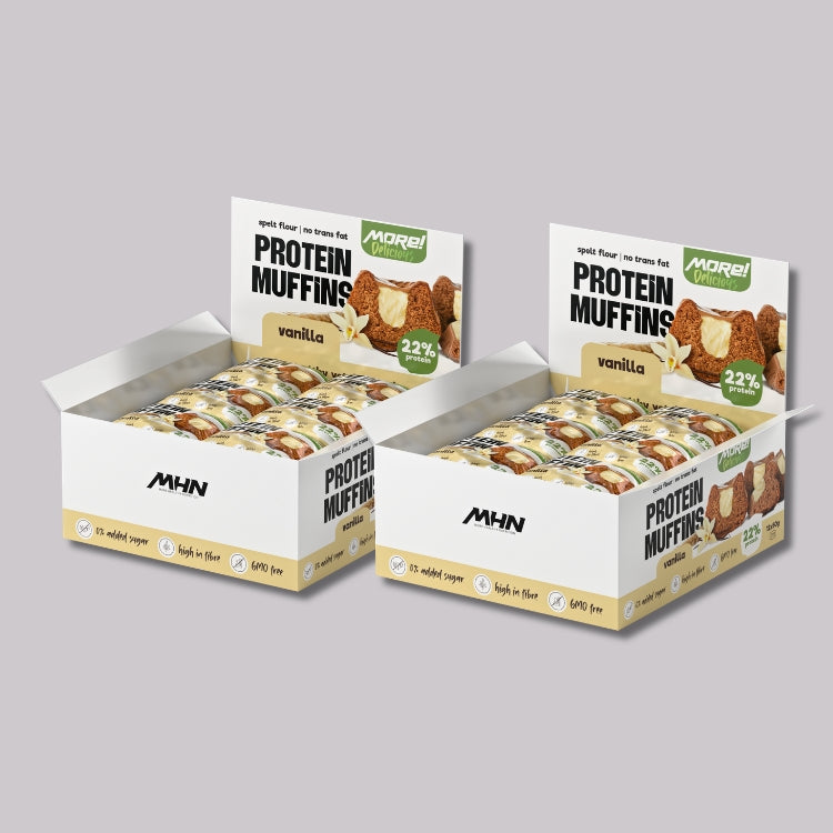 MORE Delicious Protein Muffin Протеинов Мъфин без захар -  Vanilla 50g - GetMorePower.bg