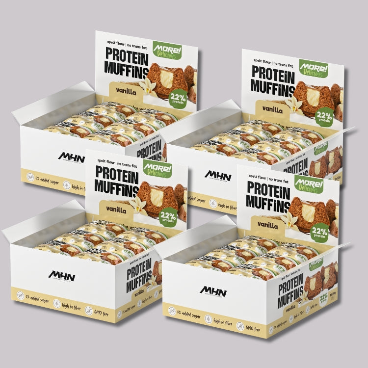 MORE Delicious Protein Muffin Протеинов Мъфин без захар -  Vanilla 50g - GetMorePower.bg