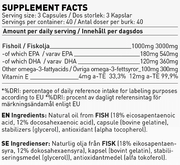 SWEDISH SUPPLEMENTS Be Smart - Omega 3 / 120 Softgels - GetMorePower.bg