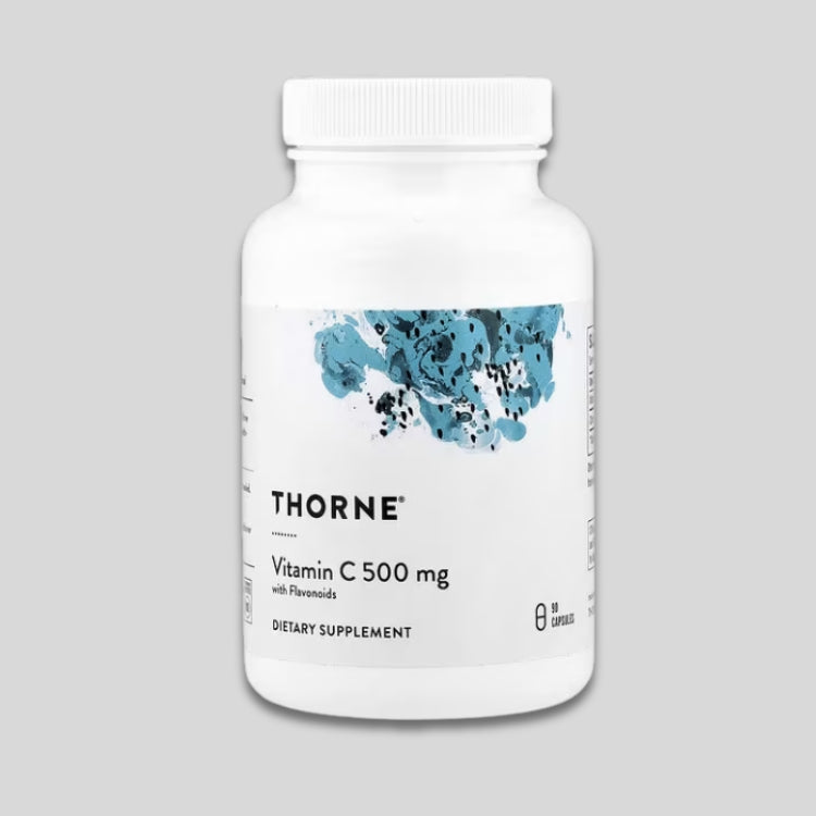 Thorne Vitamin C with Flavonoids/ Витамин С 500 mg + биофлаваноиди x 90 капсули - GetMorePower.bg