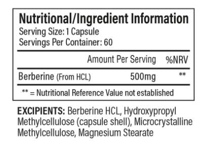Trained by JP Berberine HCL 500 mg - 60 caps - GetMorePower.bg